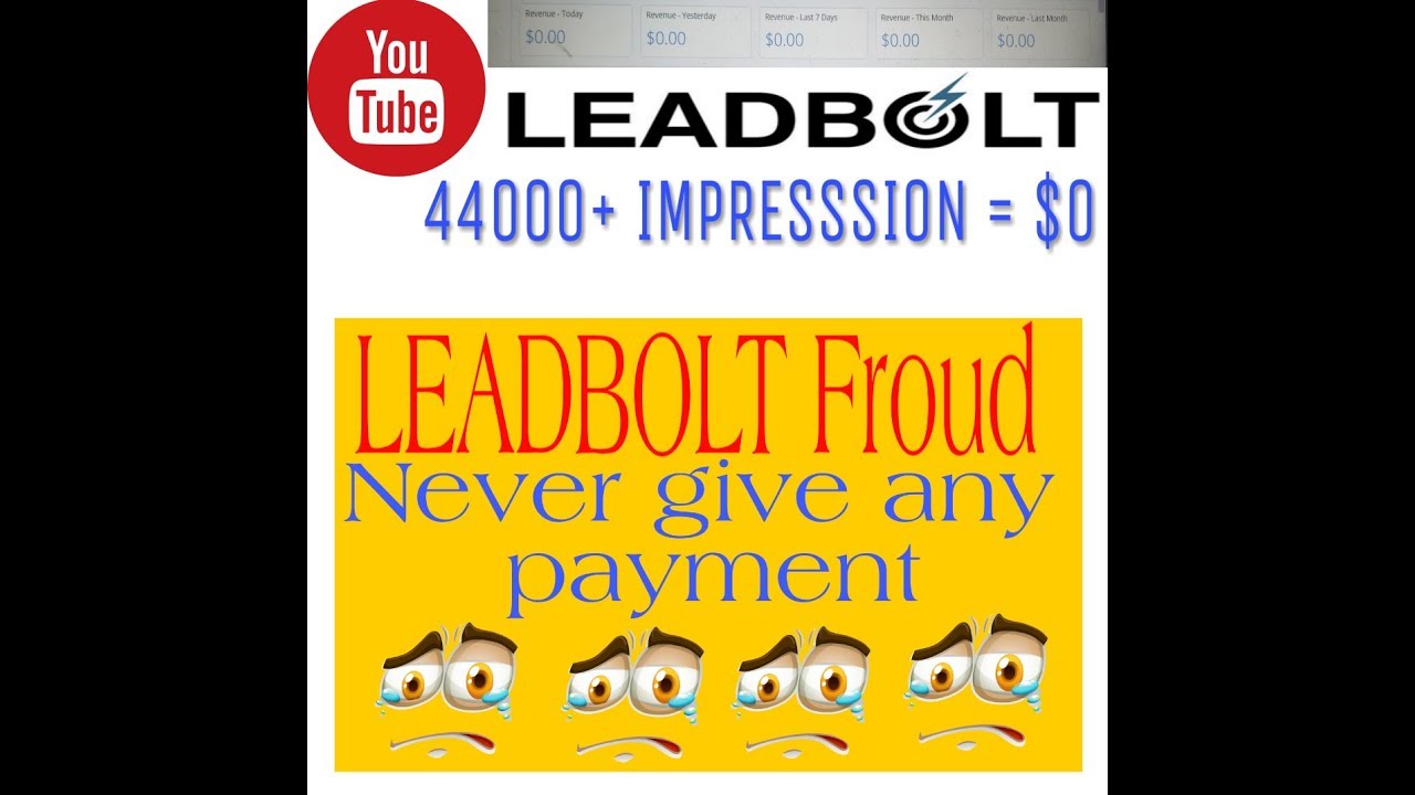 Live Leadbolt Fraud Mobile Ads Network | Live Payment Proof