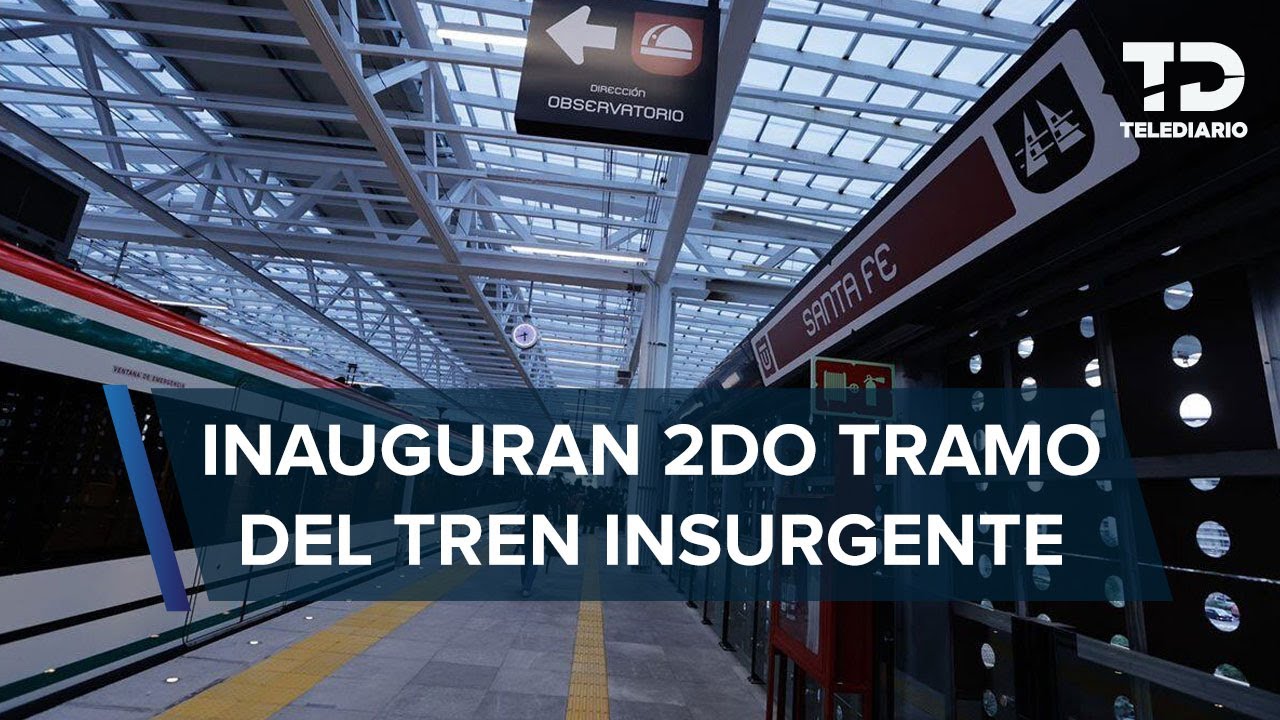 AMLO inaugura el segundo tramo del Tren Interurbano México-Toluca