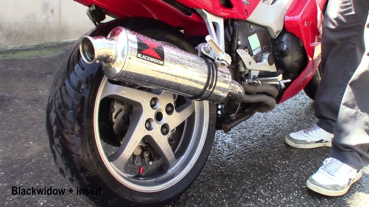 Honda VFR 800 RC46 with Black Widow Exhaust.