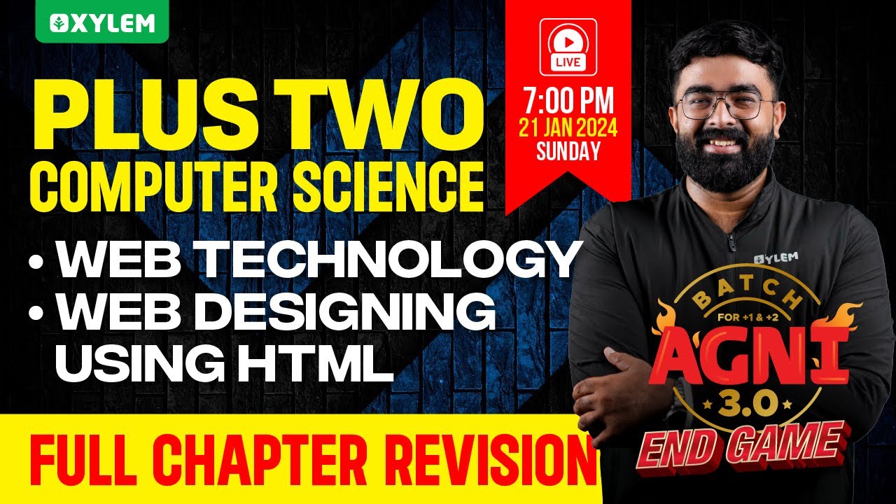 Plus Two Computer Science - Web Technology , Web Designing Using HTML | Xylem Plus Two
