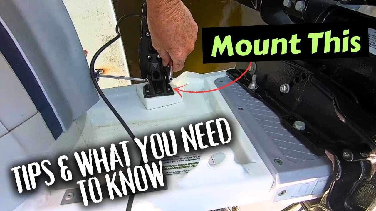 How to Install a Transom Mount Transducer on Your Boat, Ep-235
