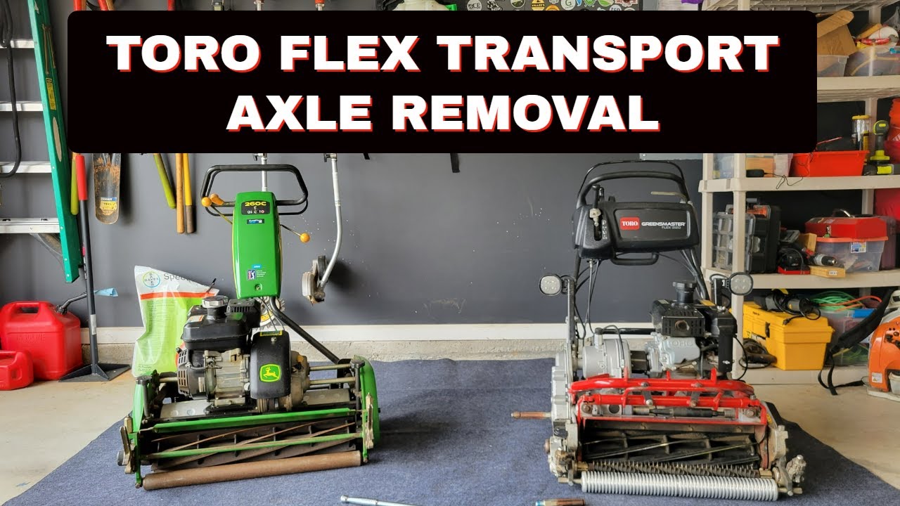 How to Remove Transport Axles Toro Flex