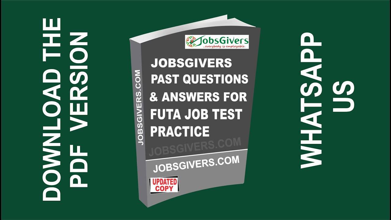FUTA Job Test Past Questions and Answers PDF