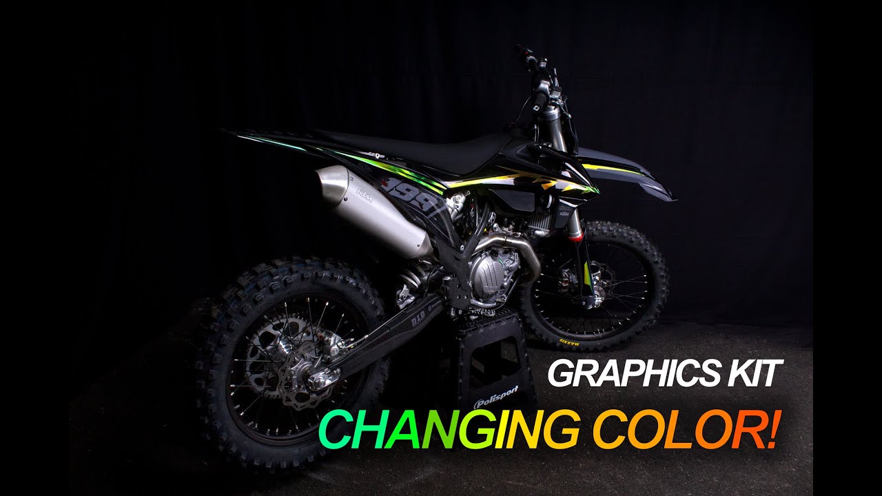 Custom MX Graphics kit with changing colors | SCRUB Designz