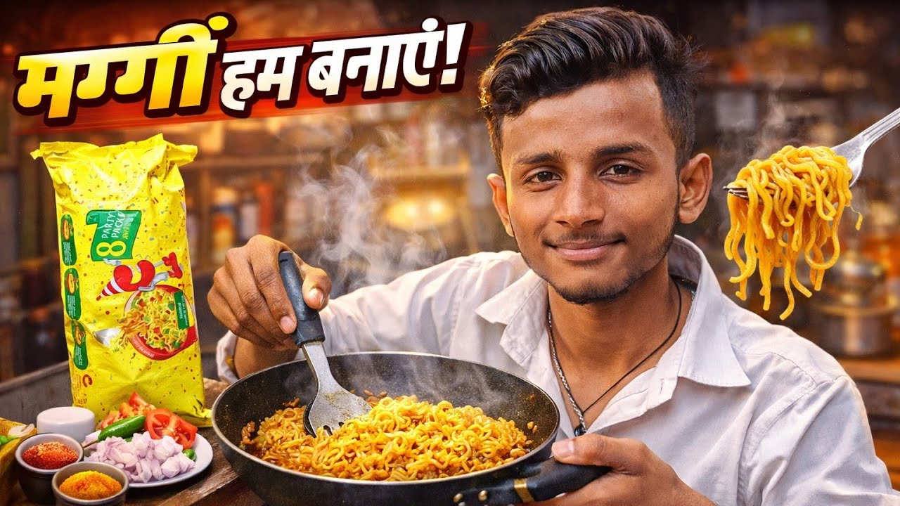 ₹20 Ki Maggie Ko Bana Diya Restaurant Style 😱 | Maggie Hum Banaye Full Recipe 🔥#dailyvlog 