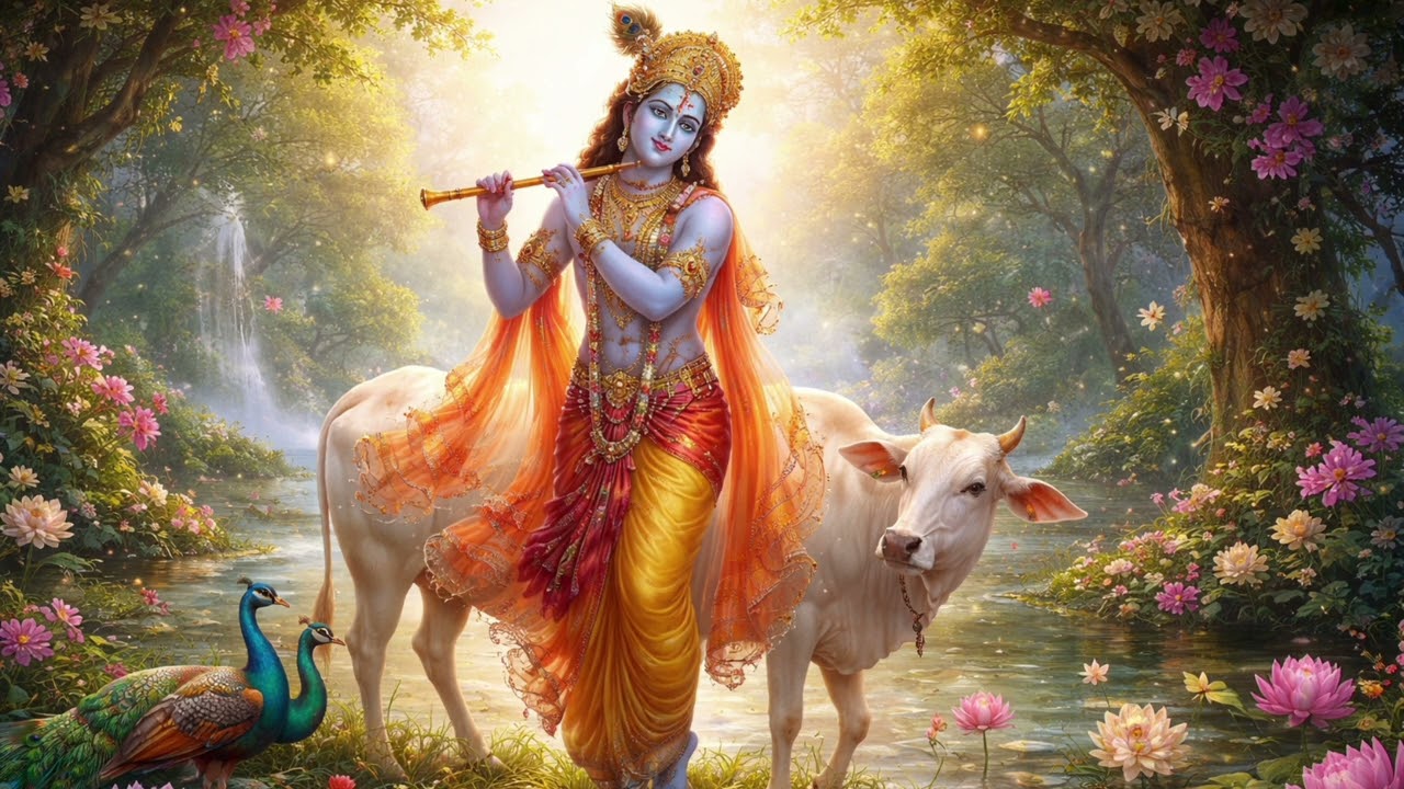  శ్రీకృష్ణుని దివ్య వంశీ నాదం Divine Melody of Lord Krishna Hare Krishna Hare Krishna 