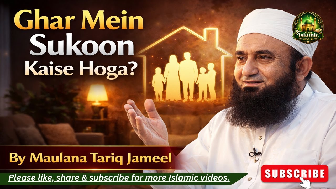 Ghar Ka Sukoon Kaise Hasil Hoga? | Maulana Tariq Jameel Bayan | Family Peace in Islam 