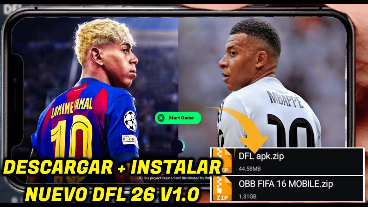COMO instalar DFL 26 v1.0 con nuevos fichajes y modos de juego✅ paso a paso en ANDROID (13, 14 Y 15)