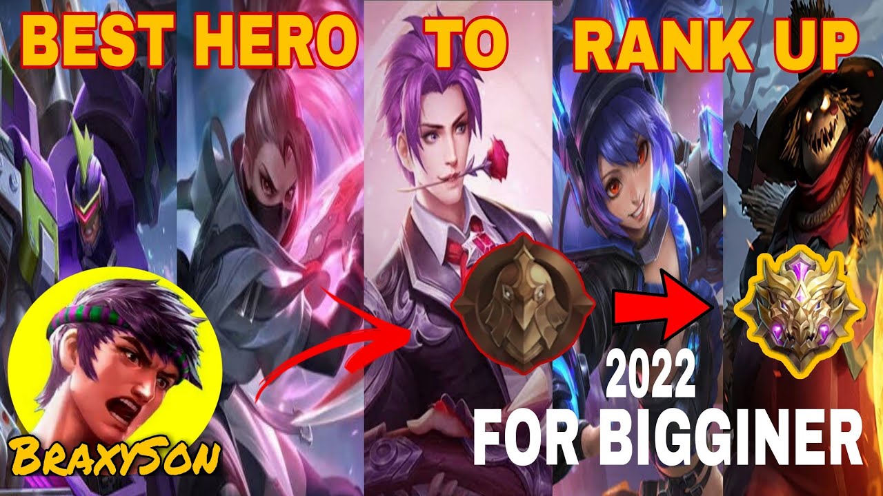 BEST HERO TO RANK UP FOR BIGGINER 2022 | MLBB