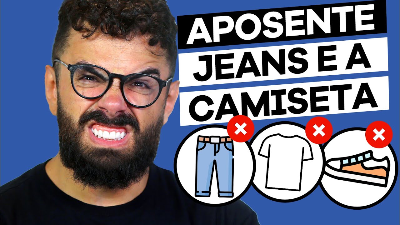 PARE DE USAR CALÇA JEANS E CAMISETA | MODA MASCULINA 2024