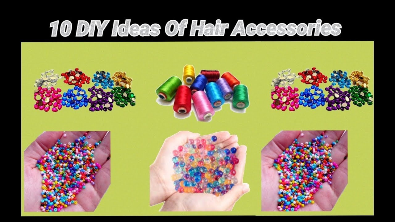 10 DIY hair accessories making at home