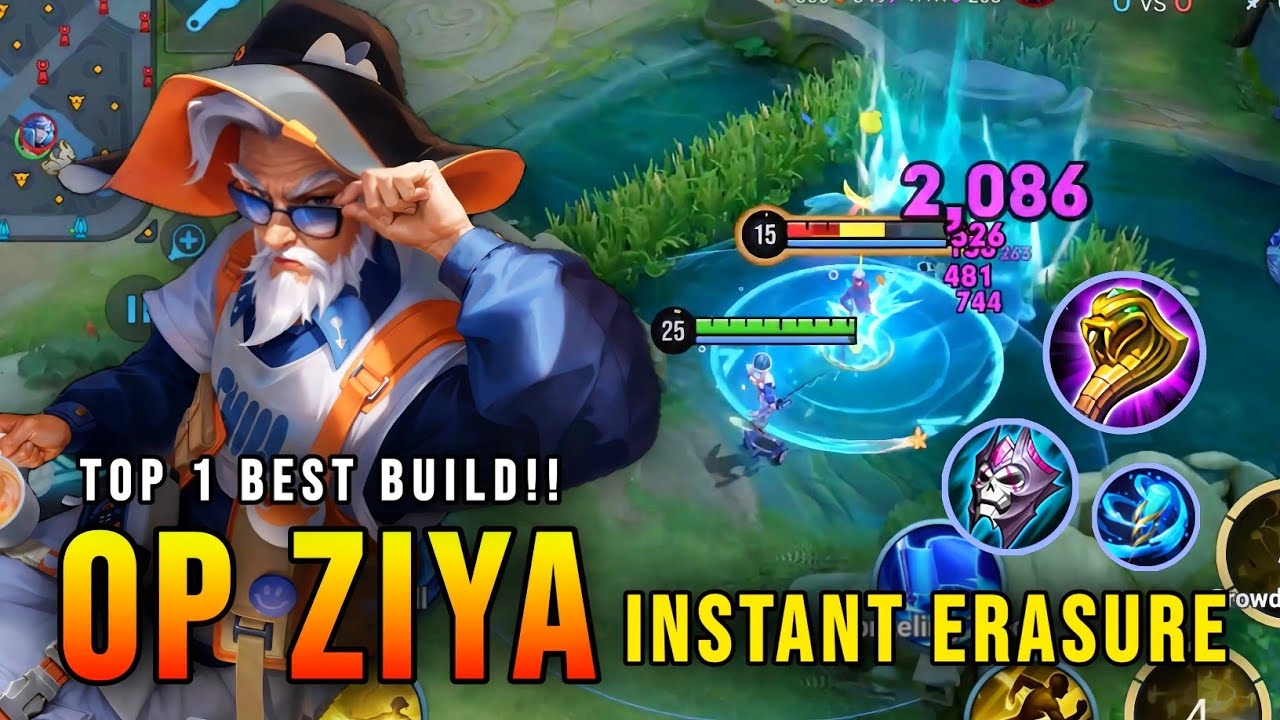 ZIYA INSTANT ERASURE!! 100% Magic Pen Mid Lane - Top 1 Best Build in Honor of Kings