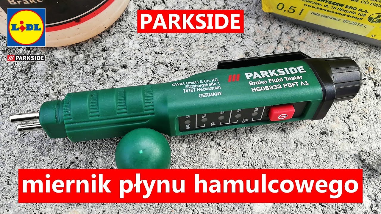 PARKSIDE Miernik płynu hamulcowego, dużo wody w układzie, czy to bezpieczne?