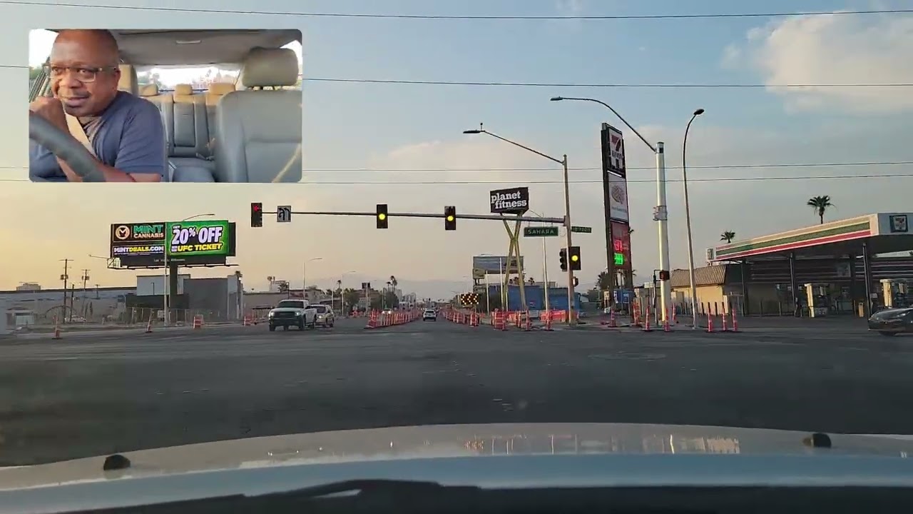 Driving Along Maryland Parkway in Las Vegas