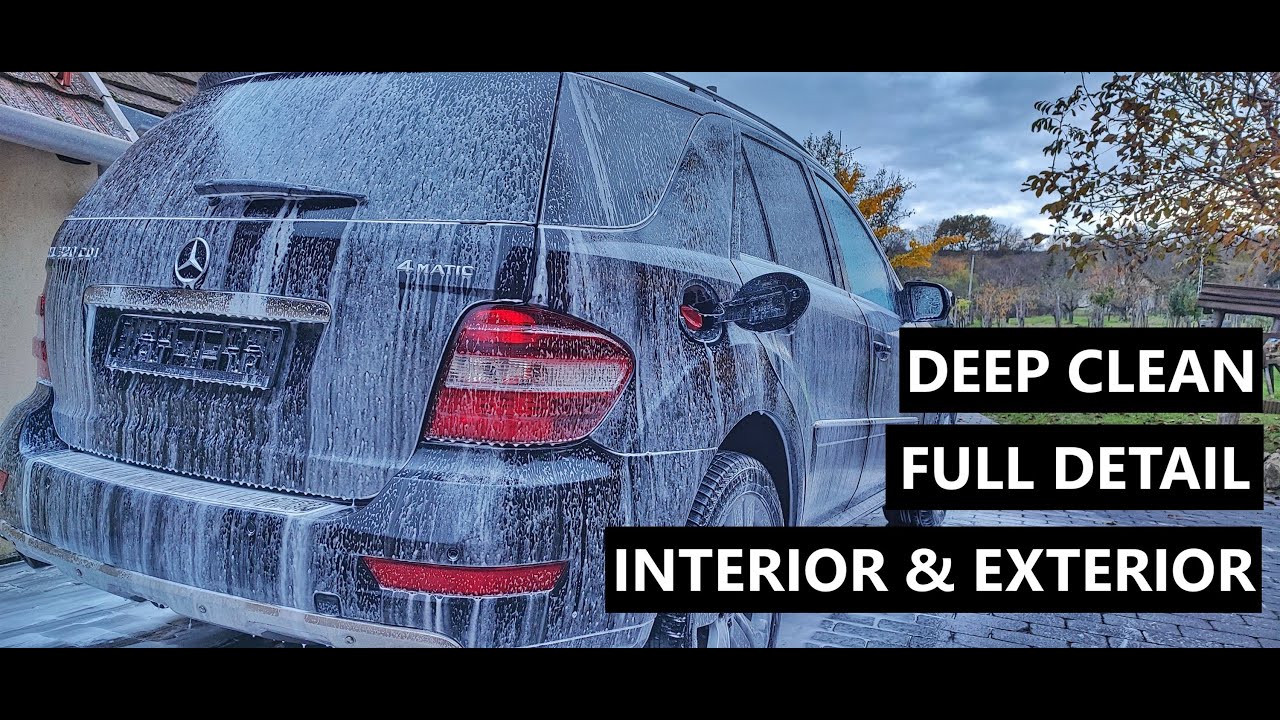 Mercedes Benz ML320 CDi Home car wash ASMR Exterior Koch Chemie - detailing  norcarsmile sunset 4K