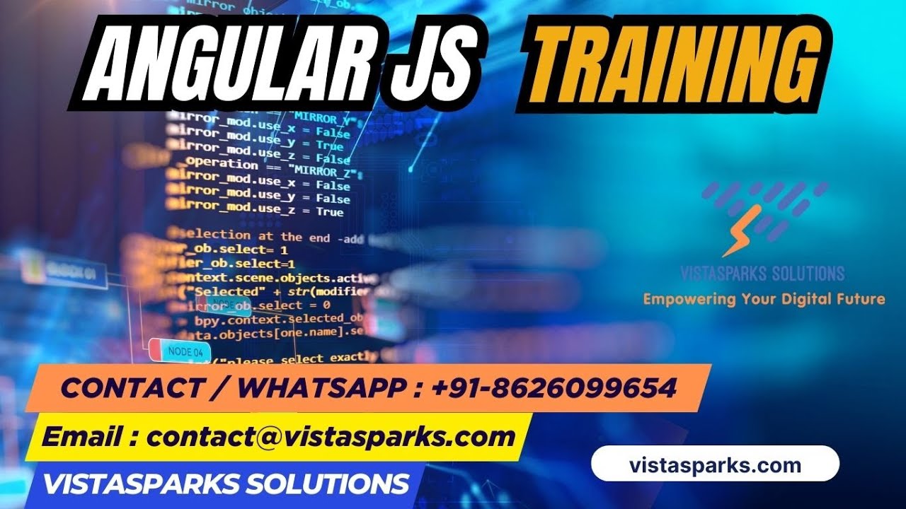 AngularJS Training | Frontend Development Training | Vistasparks Solutions