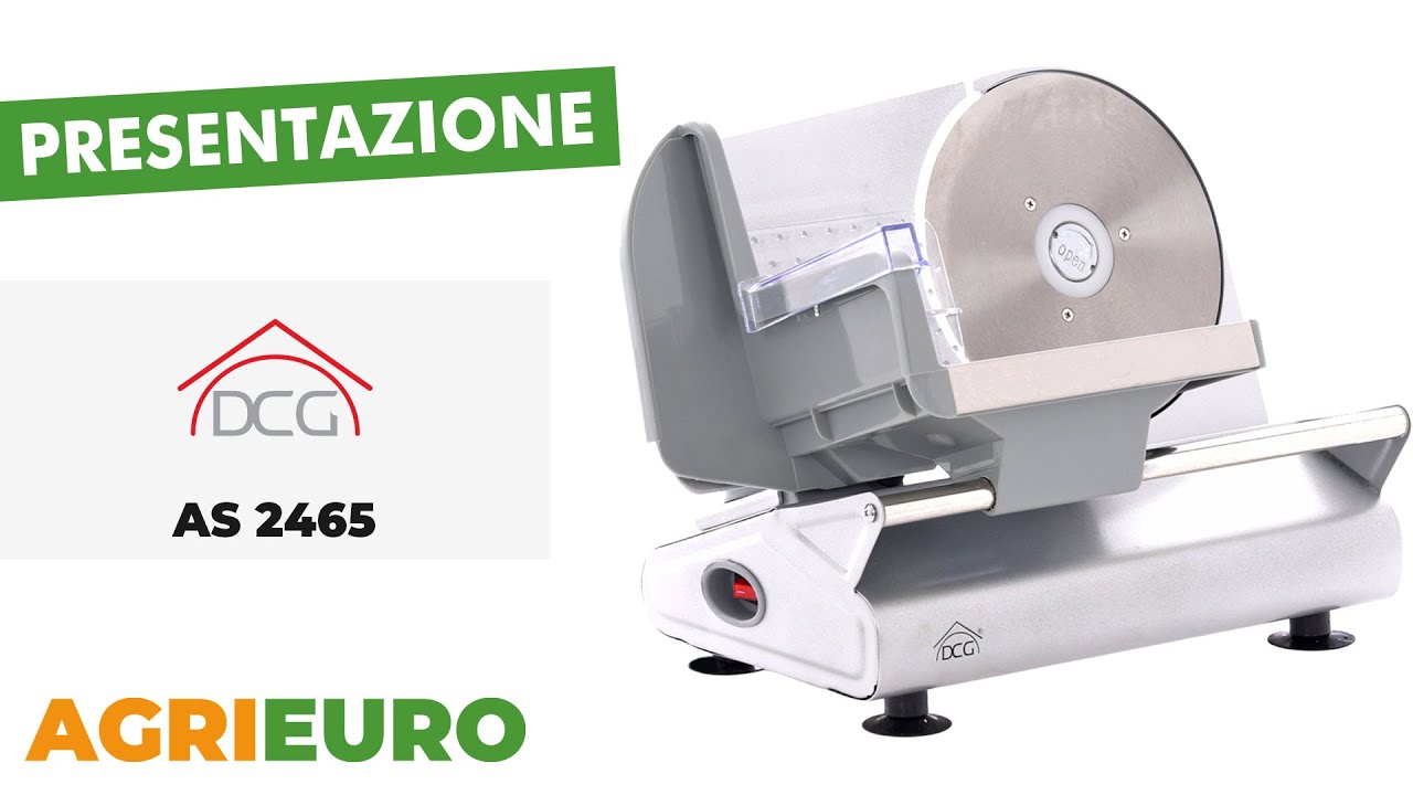 DCG AS 2465 - Affettatrice con lama da 190 mm - Presentazione