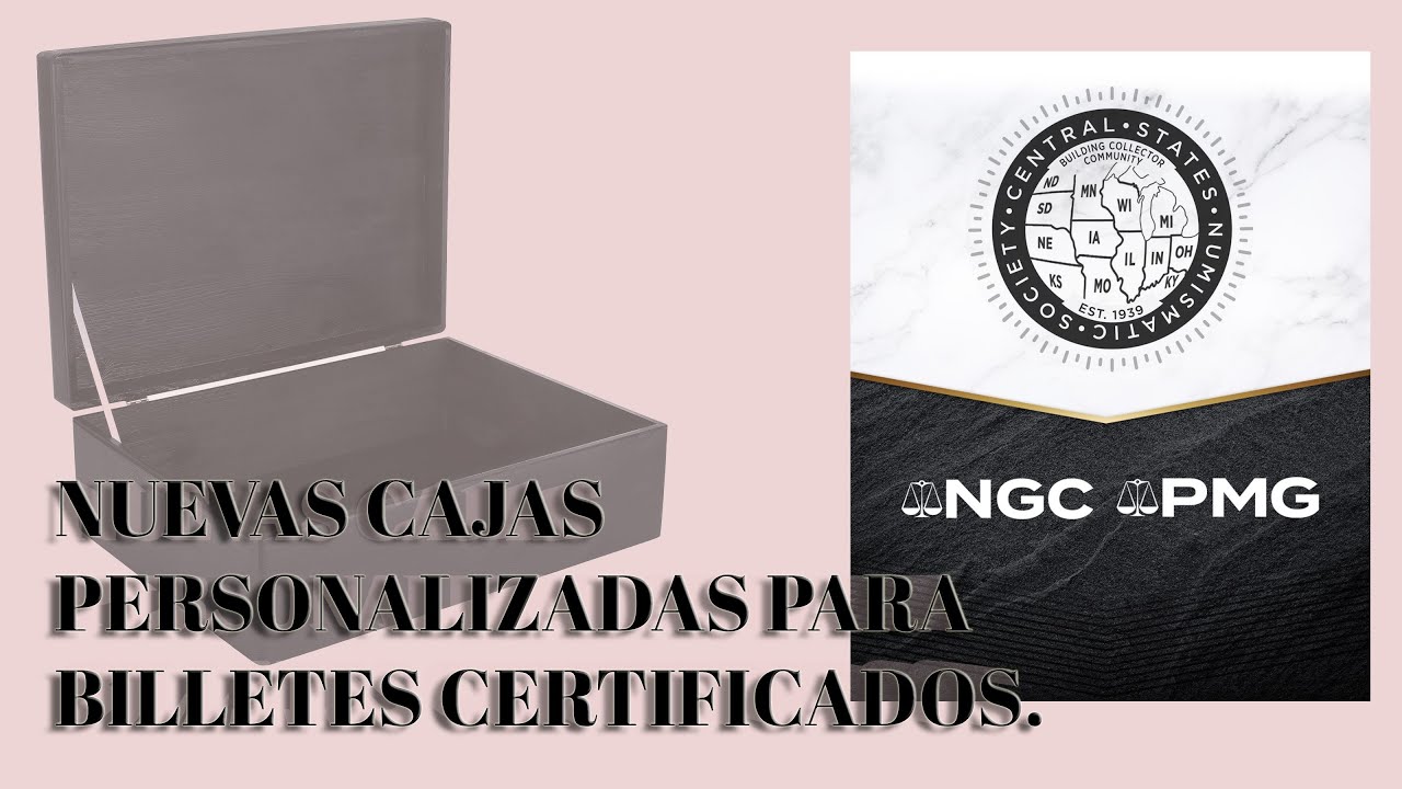 Coleccionismo Billetes Antiguos. Cajas personalizadas a medida para billetes certificados PMG.