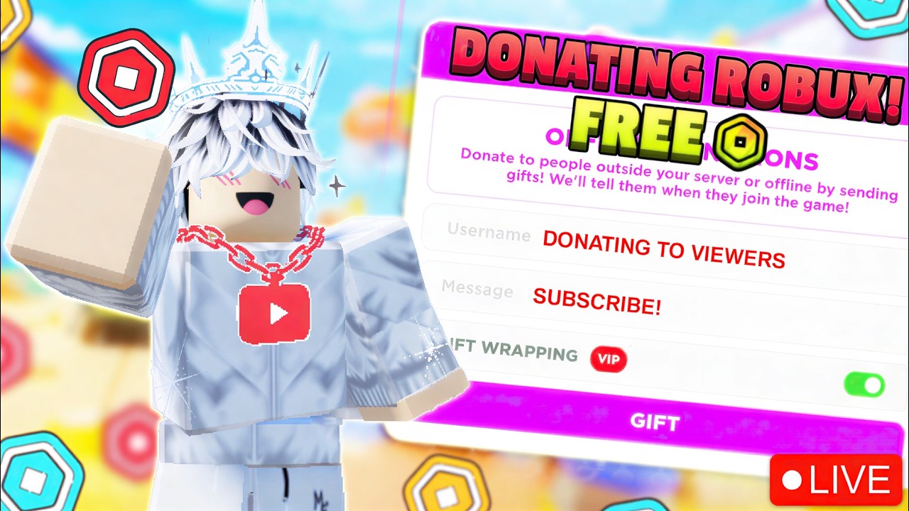 🔴LIVE PLS DONATE || Giving Robux To viewers || TTS ON 🎁