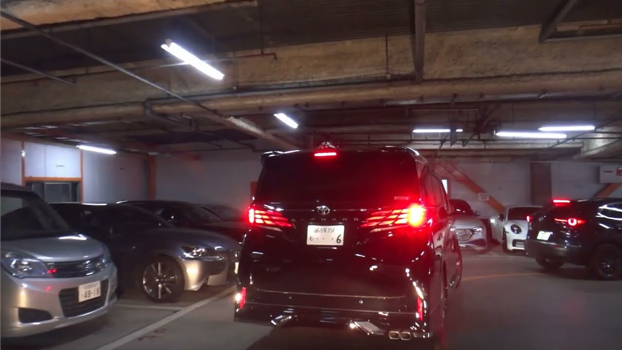 【入退場】ヤマサンパーキング（愛知県名古屋市中区栄）の立体駐車場 5Fに駐車! 2023.1.21