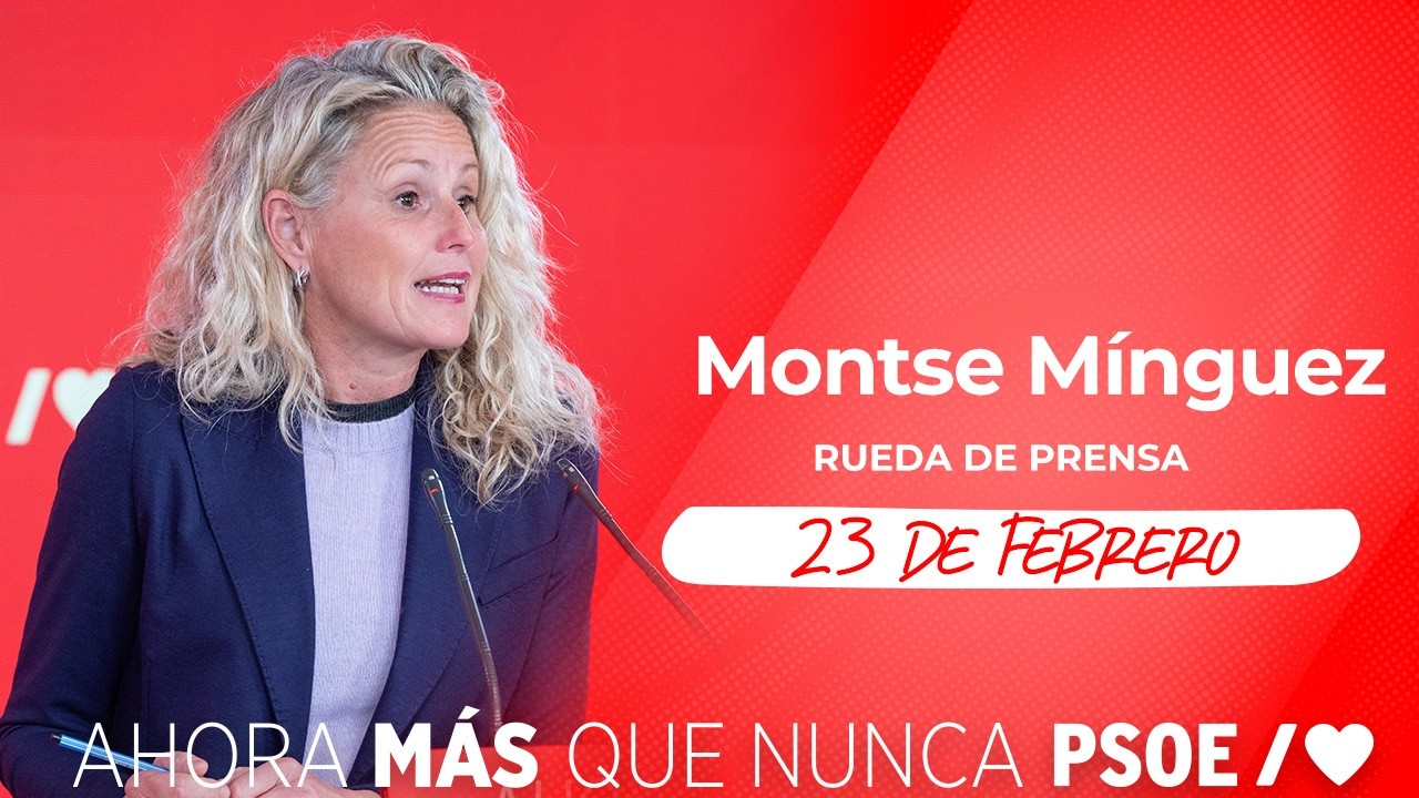 PSOE / Rueda de Prensa de Montse Mínguez