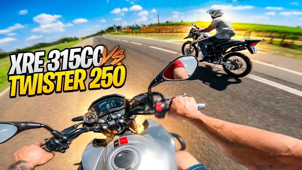 XRE 315cc VS TWISTER 250 STANDER  ALINHADA