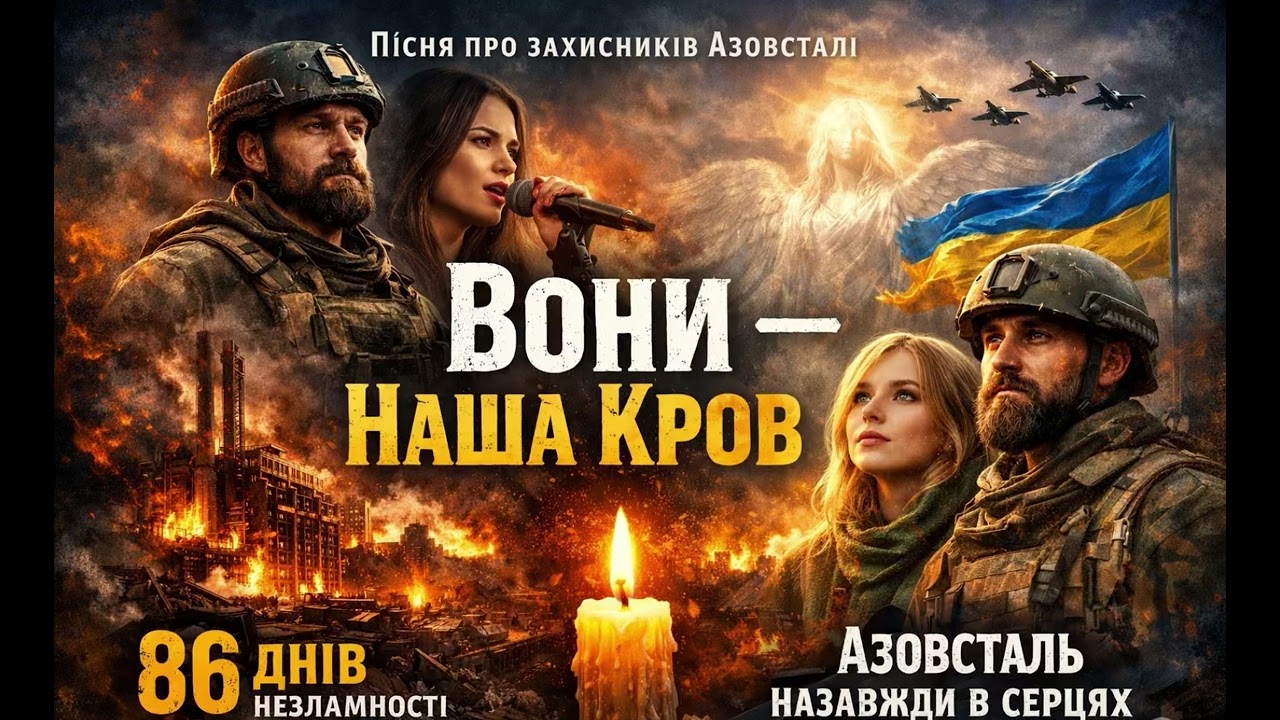 Пісня-пам’ять про Захисників Азовсталі «Вони — наша кров» українські пісні 2026