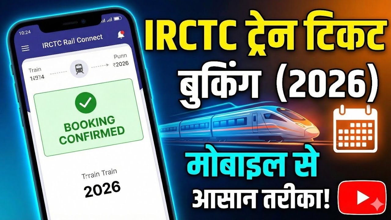 IRCTC rail connect App se ticket booking kaise karen mobile se 2026