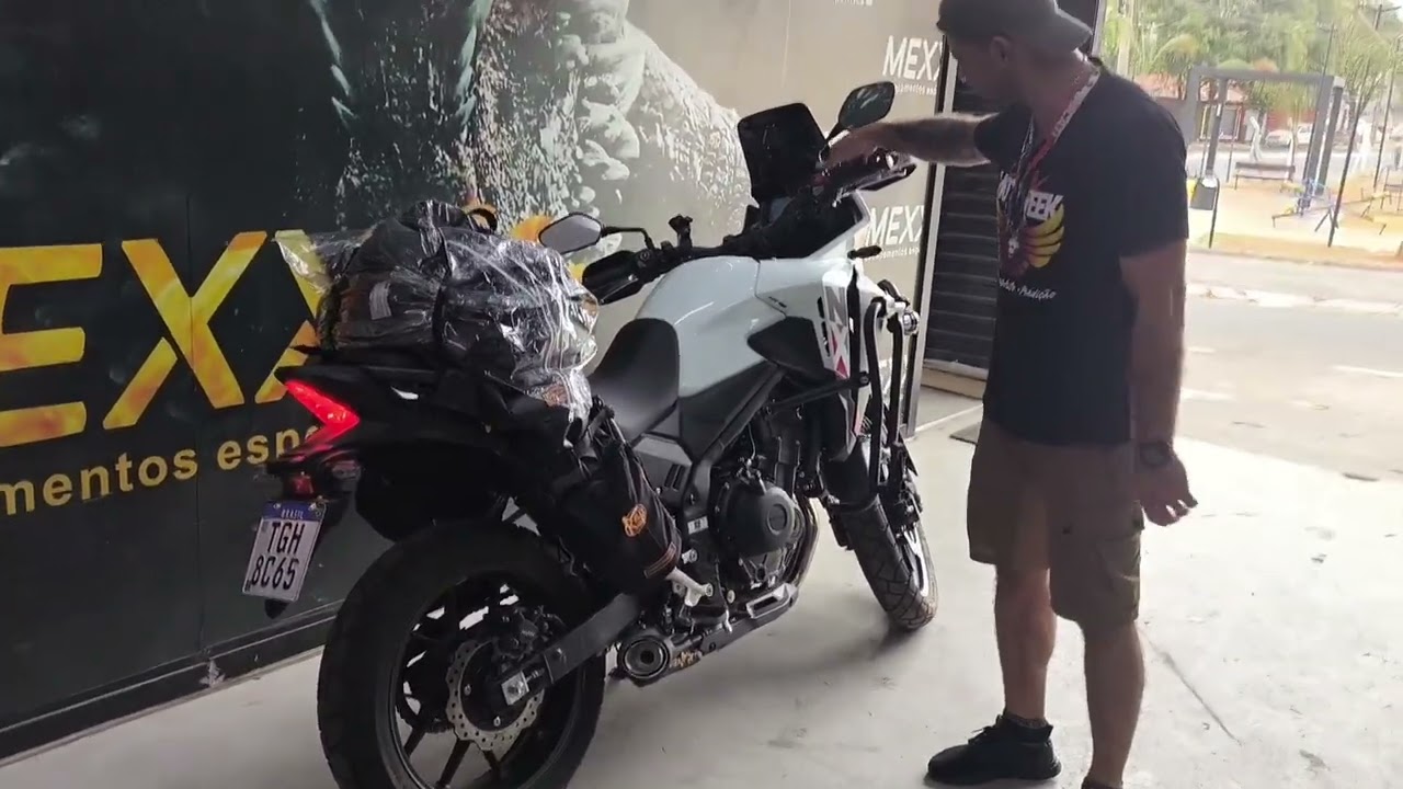 Ronco da Honda NX500 com a ponteira Mexx 🔥 