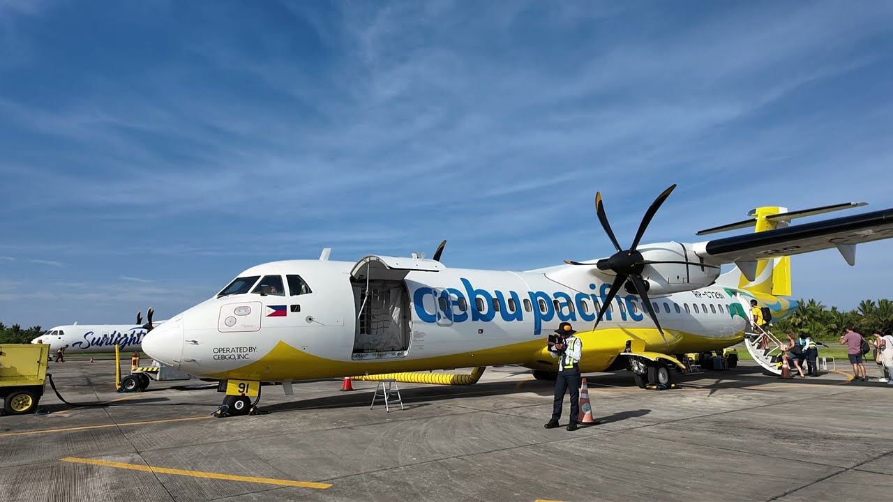 Siargao Airport Philipines 🇵🇭 Boarding ATR 72-600 plane  | IAO - MNL | Cebgo Cebu Pacific Air