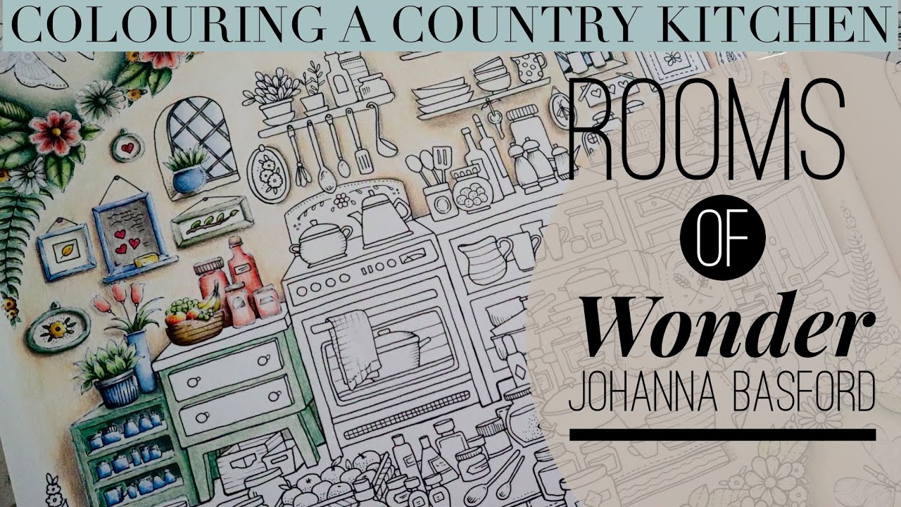 How to colour in Rooms of Wonder | Country Kitchen | Johanna Basford #polychromos