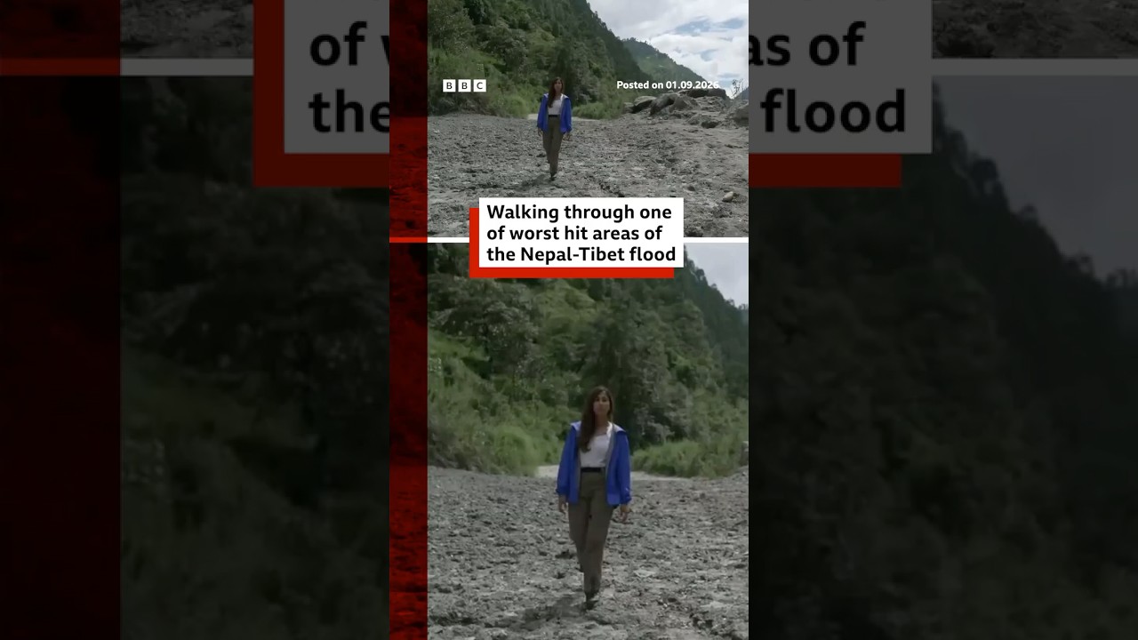 Walking through one of worst hit areas of Nepal-Tibet flood | BBC News India