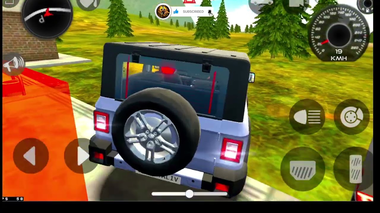 Modified Mahindra Thar😈Games:Indian blue Thar (Gadi Wala Games) Car Game Android Game - #2026#india
