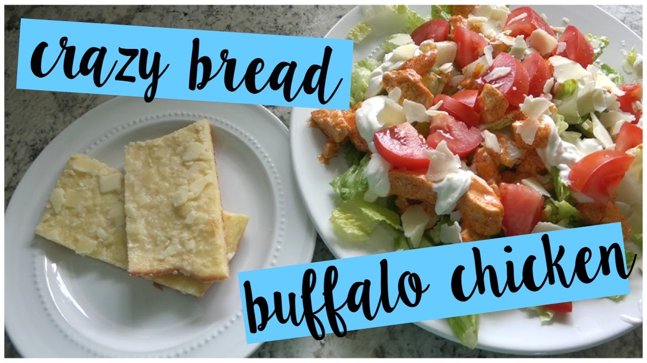 Coconut Flour Crazy Bread + Buffalo Chicken Salad | Trim Healthy Mama | Low Carb