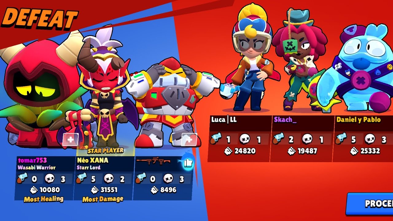 Compilation of end screens with bad randoms [Brawl Stars] 