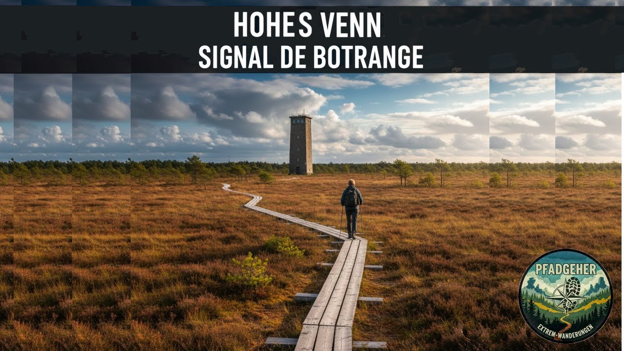 Trip ab 'Signal de Botrange' entlang 'Cascade du Bayehon' hinauf zum 'Hohen Venn'