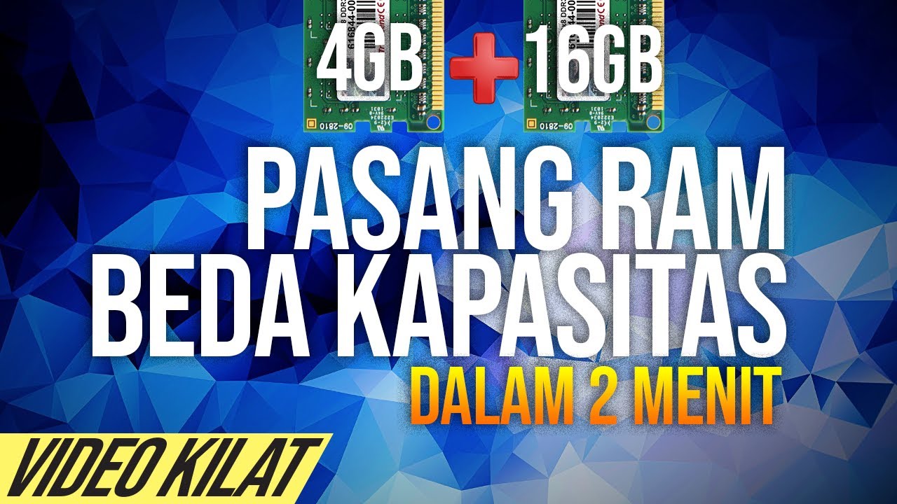 Memasang RAM berbeda Kapasitas - BISA GAK YA?