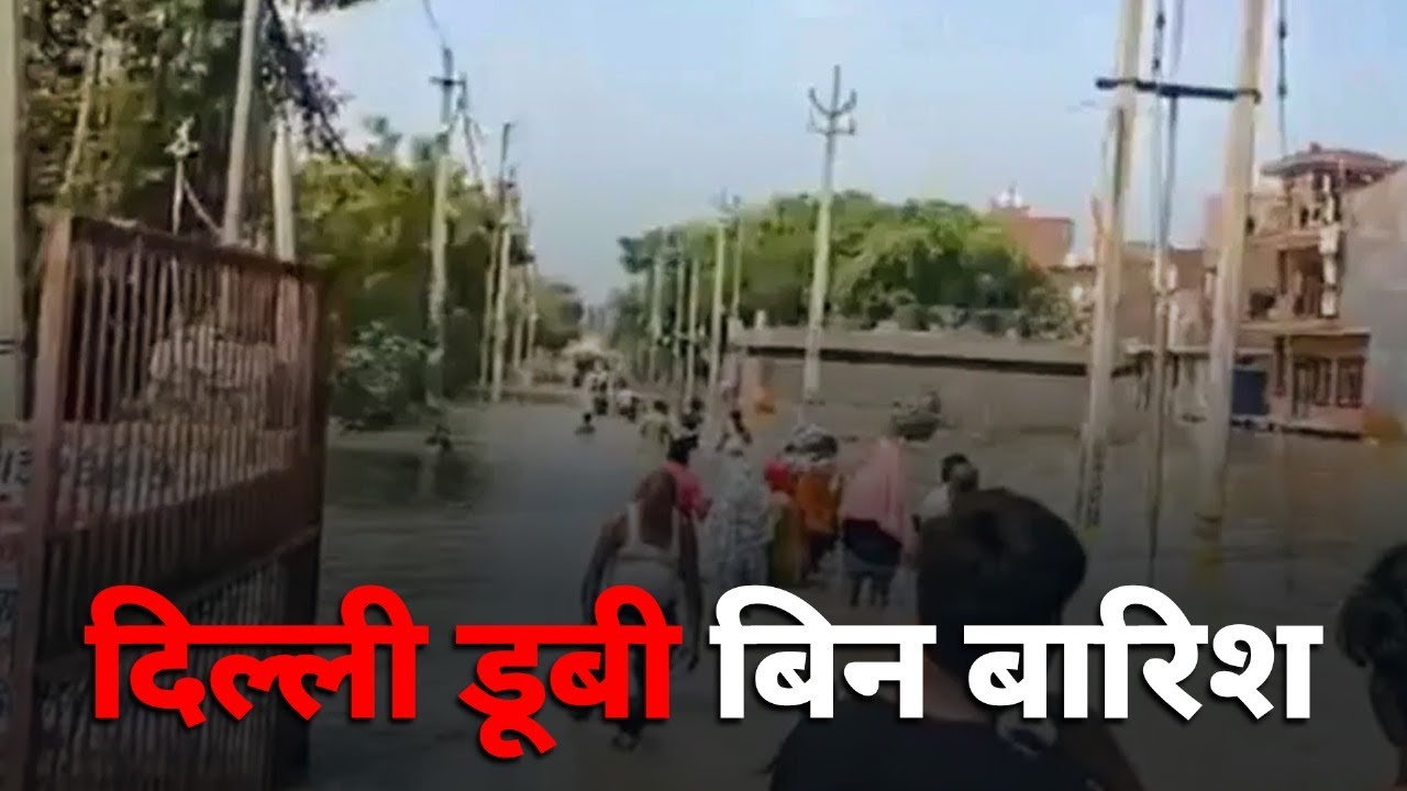 'Drinking Water' Floods Delhi's Bawana Area After Breach in Munak Canal | Jist