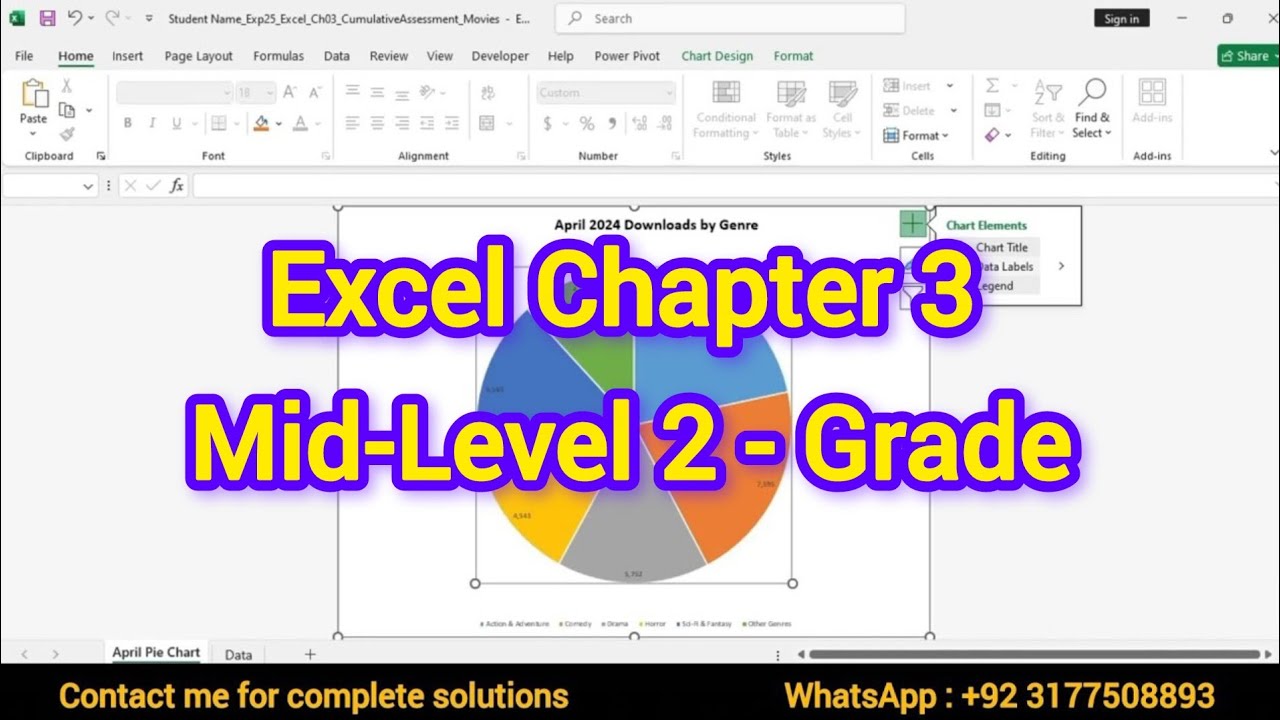 Exp22_Excel_Ch03_ML2_Grades | Excel Chapter 3 Mid-Level 2 - Grade Analysis (PC And Mac) | Exp25_Ch03