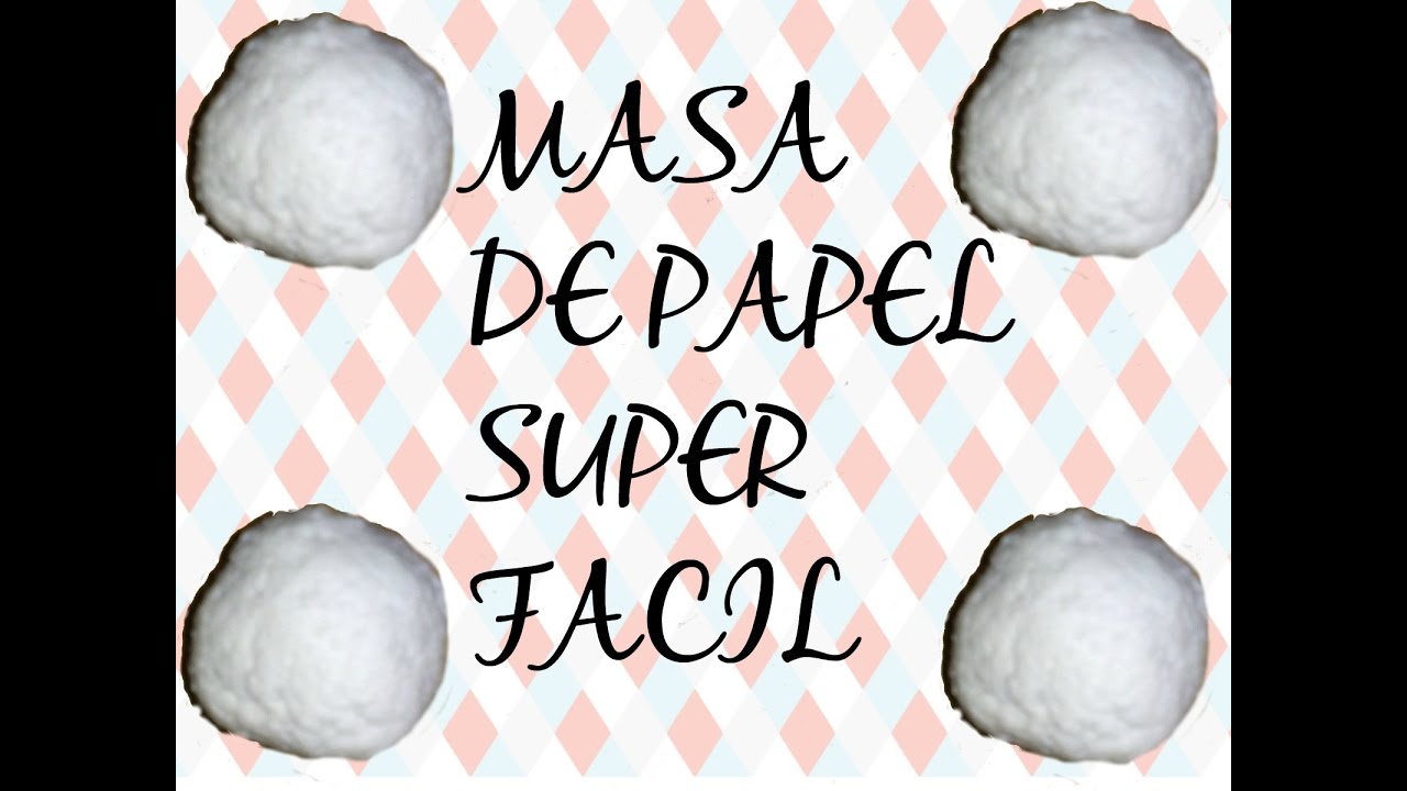 MASA DE PAPEL /SUPER FACIL/TUTORIAL&hearts;&hearts;&hearts;&hearts;