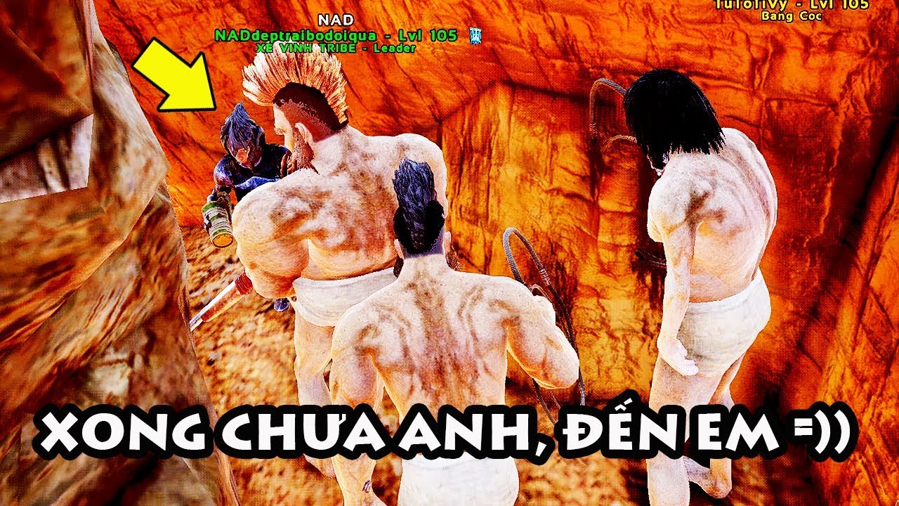 3 THANH NIÊN CẦM ROI VÂY BẠN GÁI HÀN QUỐC TRONG KHE NÚI ĐÒI YÊU =))) - ARK ĐỤT LAND