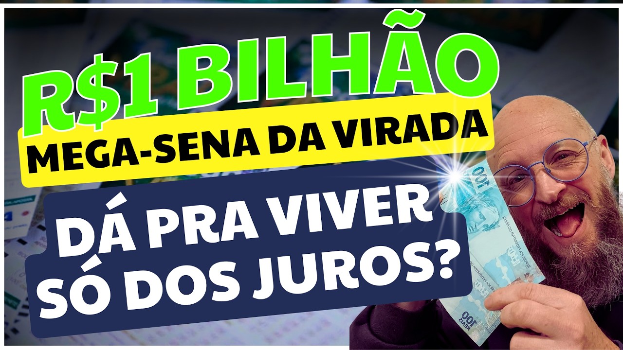 Quanto RENDE a MEGA DA VIRADA INVESTINDO (1 bilhão de Reais)