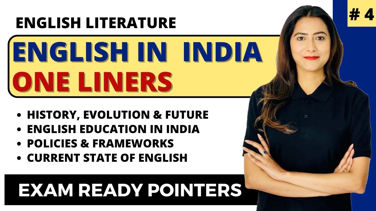 English In India Important One-Liners | UGC NET English | Sunaina Jethani