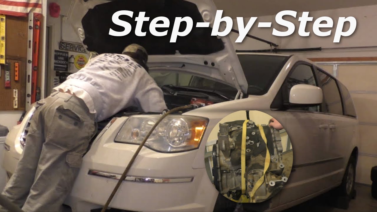 Chrysler Town & Country Transmission Removal and Replacement.