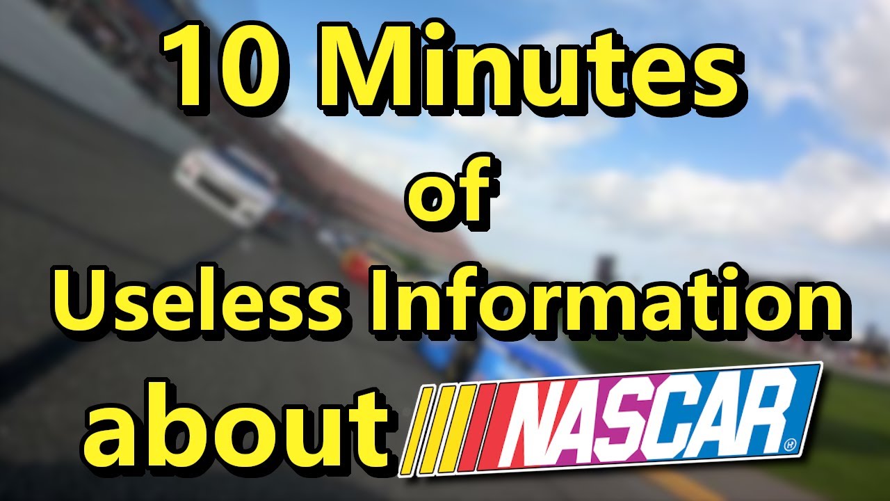10 минут бесполезной информации о NASCAR