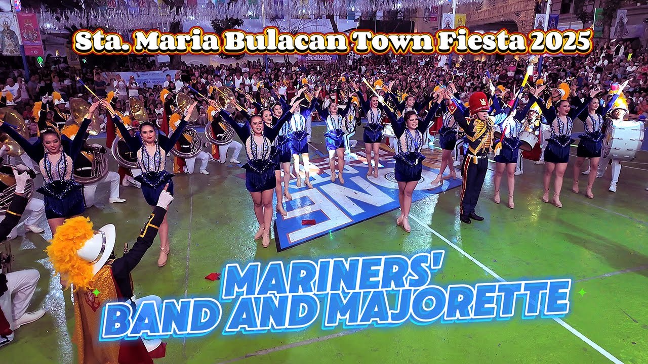 Marching Band - uncut drill at  Sta  Maria Town Fiesta 2025 - Mariners' Band and Majorette
