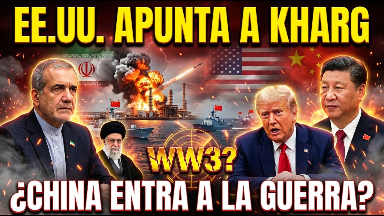 ¡EE. UU. apunta al centro petrolero de Irán en la isla Kharg! — ¿China se verá obligada a entrar en
