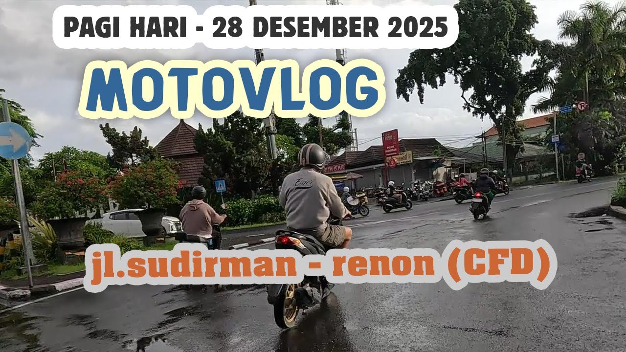 motovlog denpasar jalan sudirman to lapangan renon