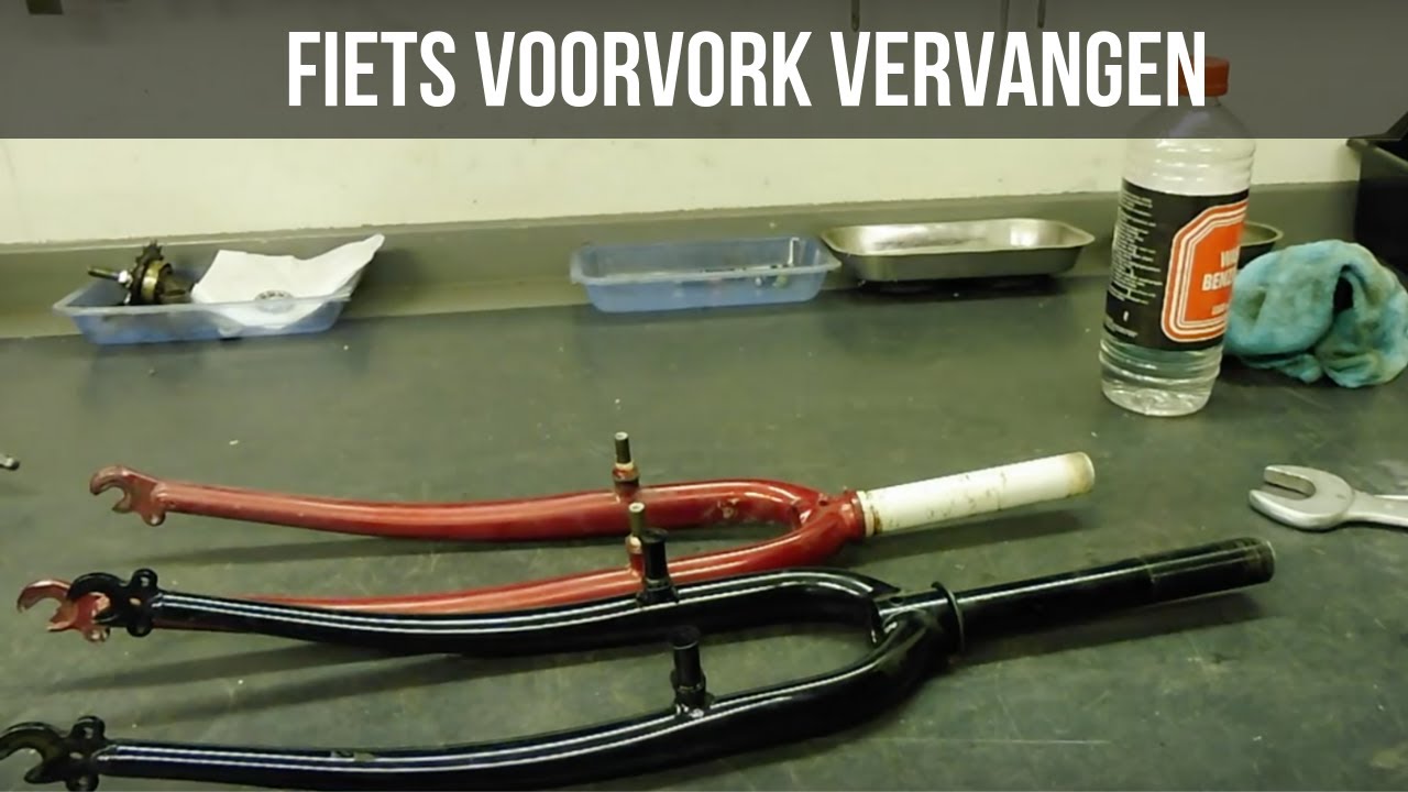 Fiets voorvork vervangen