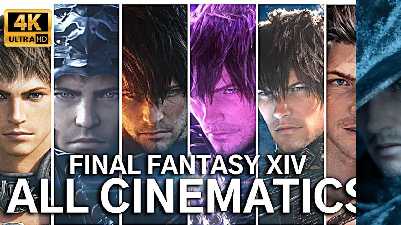Final Fantasy XIV - All Cinematic Trailers (Full Movie) In chronological Order (4K 60fps 2025)